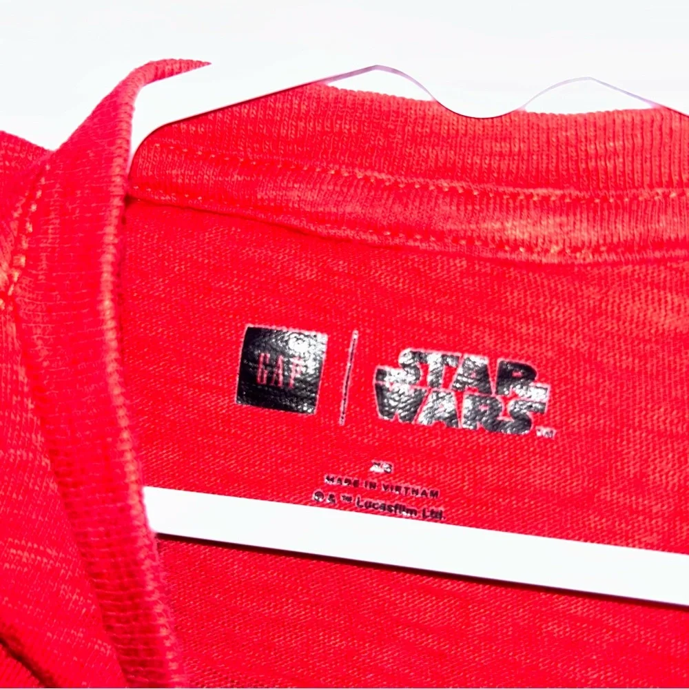 GAP Red Graphic Long Sleeve Tee